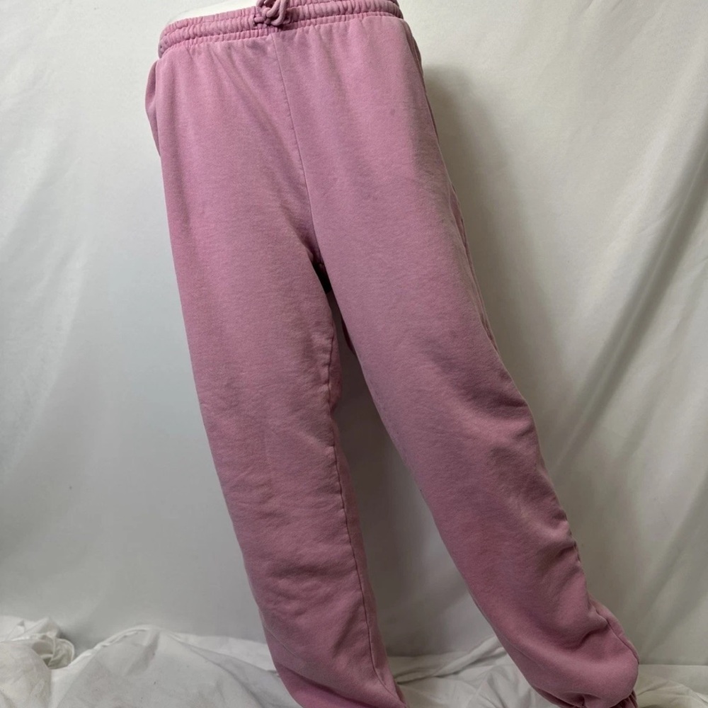 COTTON ON BRAND PINK SWEATPANTS Size Large ~ Elastic Bottom Pockets Drawstring
